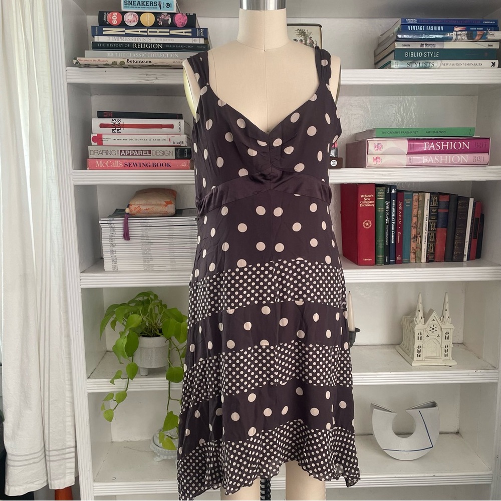 90’s INC Polkadot Silk Dress Size 14